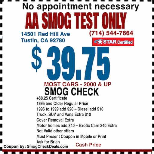 Smog Check Coupon